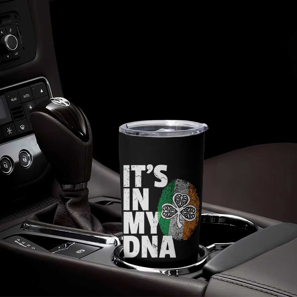 Funny Irish It's In My DNA Tumbler Cup Ireland Fingerprint Flag