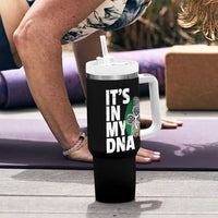 Funny Irish It's In My DNA Tumbler With Handle Ireland Fingerprint Flag