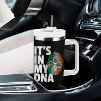 Funny Irish It's In My DNA Tumbler With Handle Ireland Fingerprint Flag