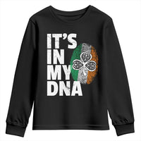 Funny Irish It's In My DNA Youth Sweatshirt Ireland Fingerprint Flag