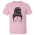 Ash Wednesday Messy Bun Ashes Cross Christian Religious T Shirt