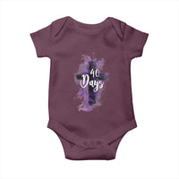 40 Days Christian Religious Baby Onesie Ash Wednesday Ashes Cross