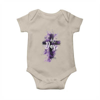 40 Days Christian Religious Baby Onesie Ash Wednesday Ashes Cross