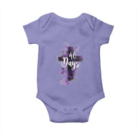 40 Days Christian Religious Baby Onesie Ash Wednesday Ashes Cross