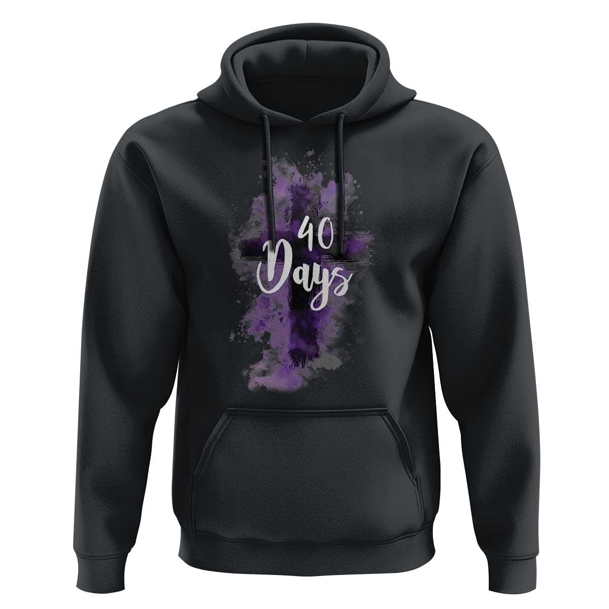 40 Days Christian Religious Hoodie Ash Wednesday Ashes Cross