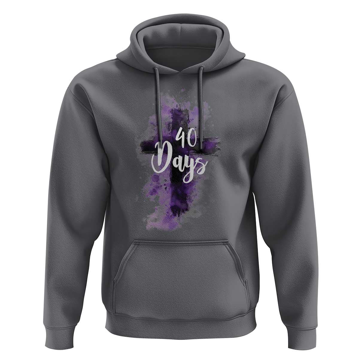 40 Days Christian Religious Hoodie Ash Wednesday Ashes Cross