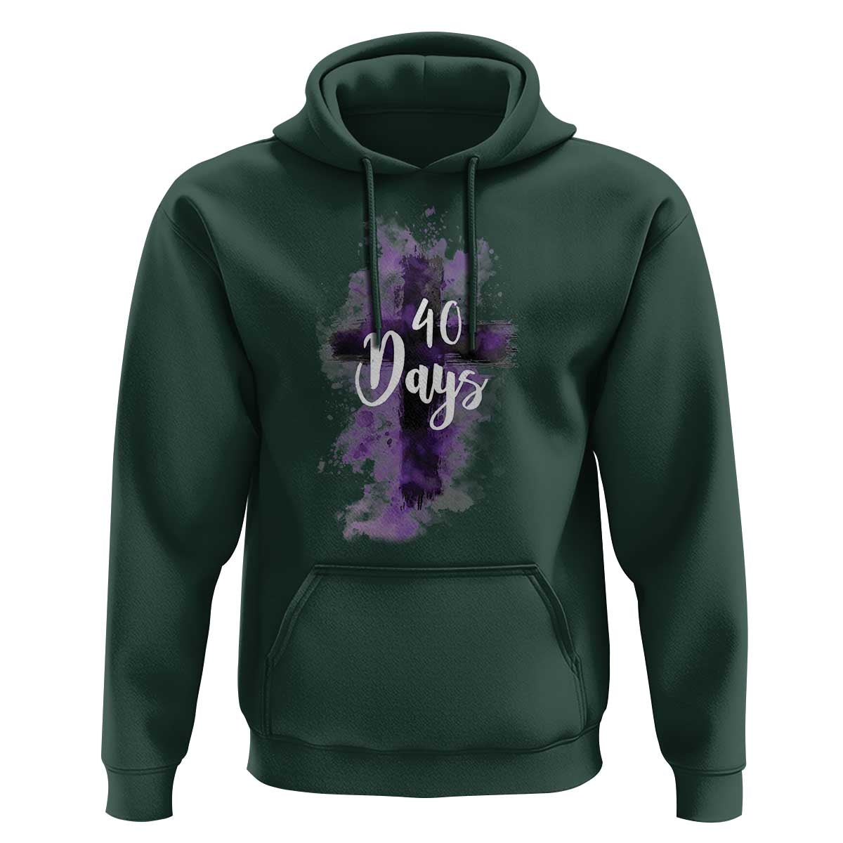 40 Days Christian Religious Hoodie Ash Wednesday Ashes Cross
