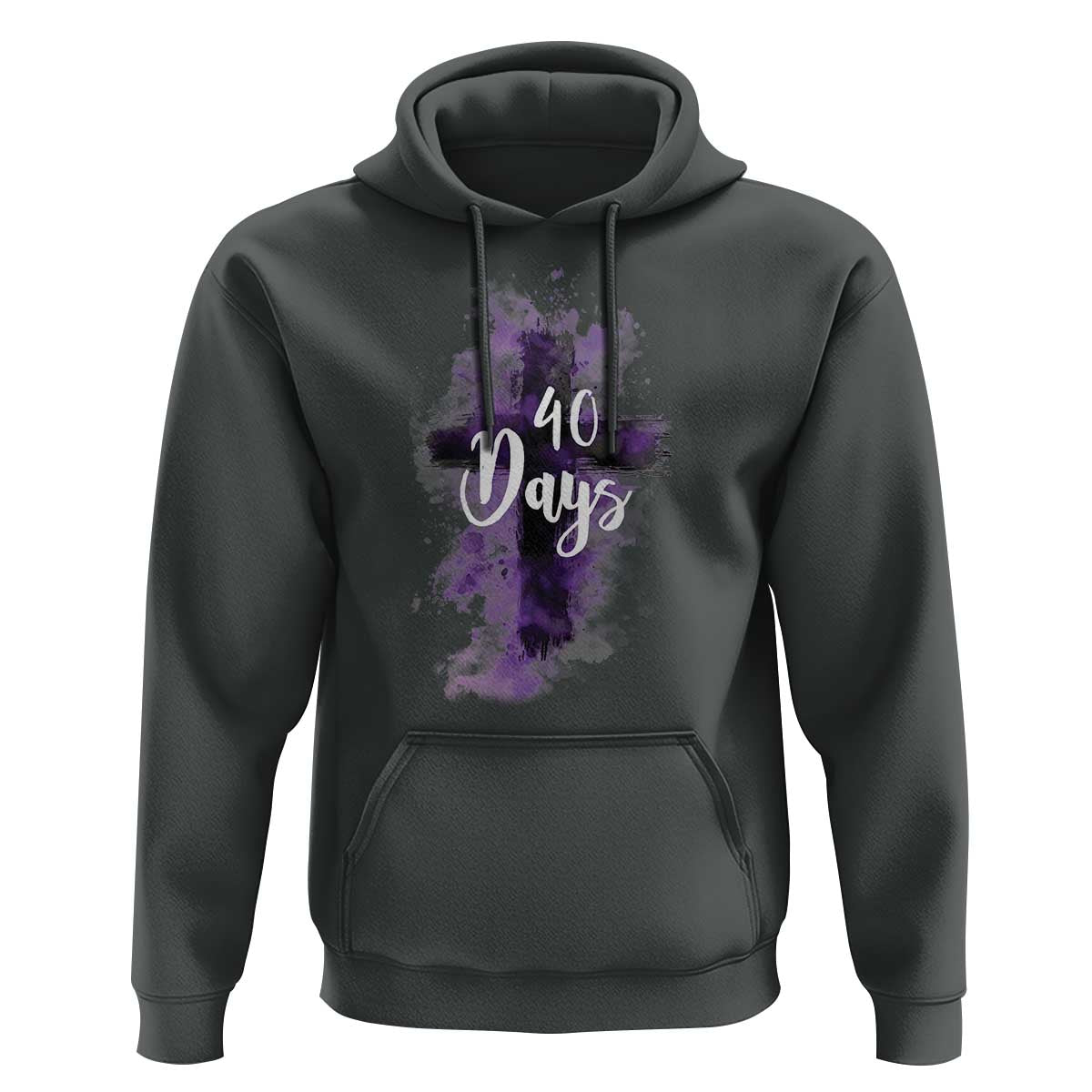40 Days Christian Religious Hoodie Ash Wednesday Ashes Cross