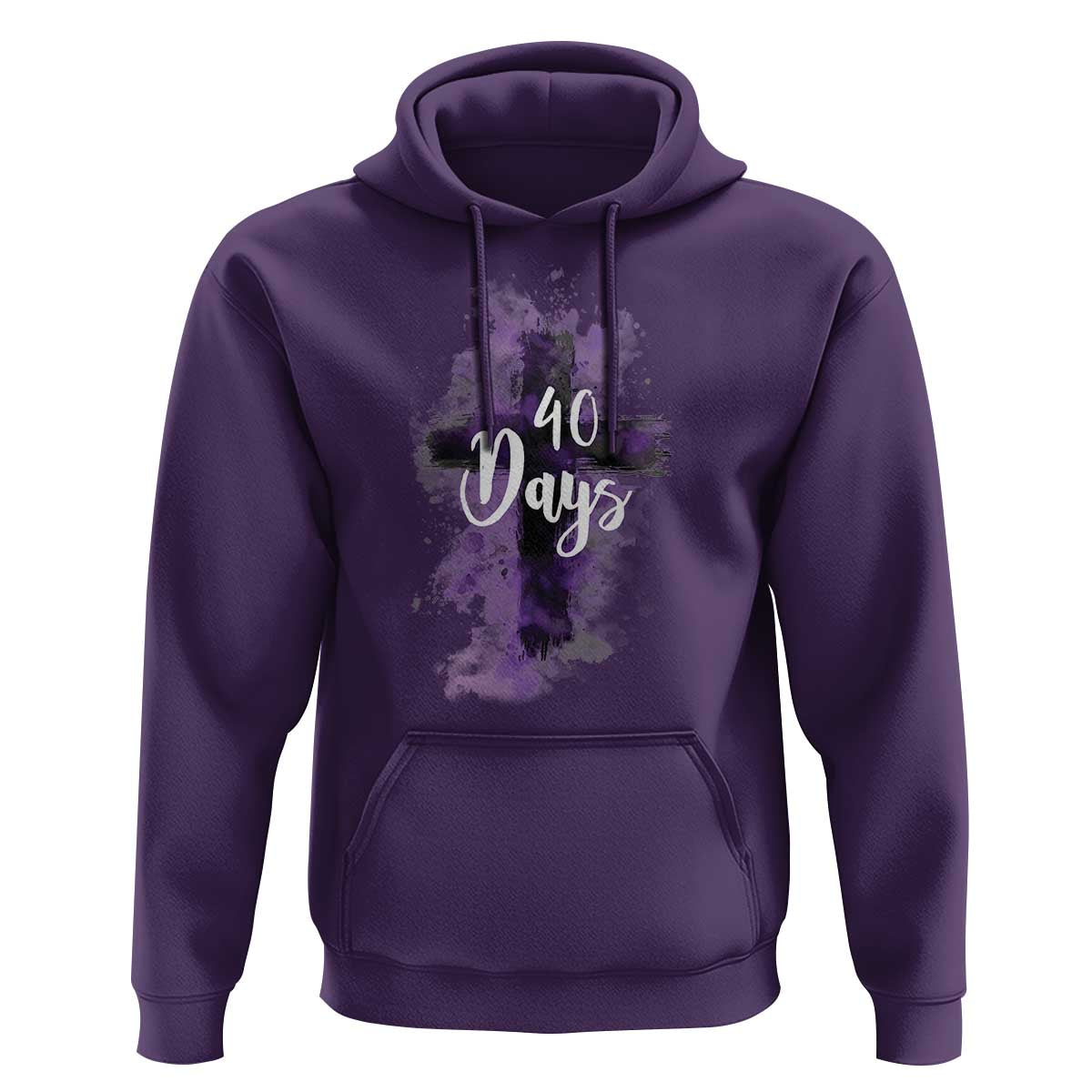 40 Days Christian Religious Hoodie Ash Wednesday Ashes Cross