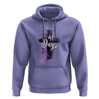 40 Days Christian Religious Hoodie Ash Wednesday Ashes Cross
