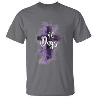 40 Days Christian Religious T Shirt Ash Wednesday Ashes Cross