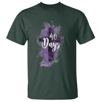 40 Days Christian Religious T Shirt Ash Wednesday Ashes Cross