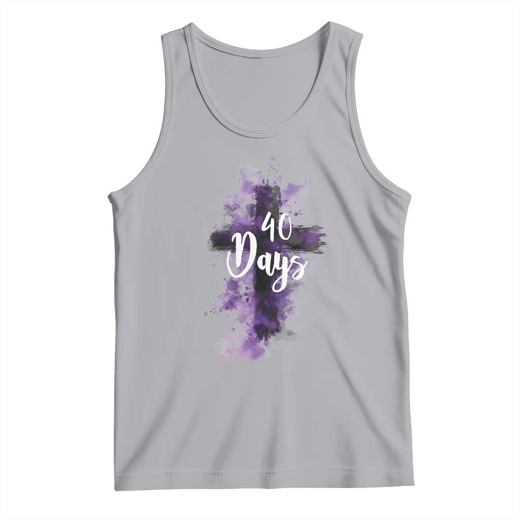 40 Days Christian Religious Tank Top Ash Wednesday Ashes Cross