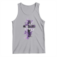 40 Days Christian Religious Tank Top Ash Wednesday Ashes Cross