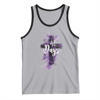 40 Days Christian Religious Tank Top Ash Wednesday Ashes Cross