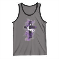 40 Days Christian Religious Tank Top Ash Wednesday Ashes Cross