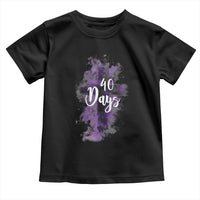 40 Days Christian Religious Toddler T Shirt Ash Wednesday Ashes Cross