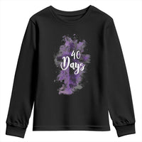 40 Days Christian Religious Youth Sweatshirt Ash Wednesday Ashes Cross