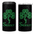 Funny Irish Beer Drinking St Patrick's Day Slainte 4 in 1 Can Cooler Tumbler Celtic Shamrock - Wonder Print Shop
