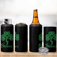 Funny Irish Beer Drinking St Patrick's Day Slainte 4 in 1 Can Cooler Tumbler Celtic Shamrock - Wonder Print Shop