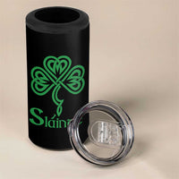 Funny Irish Beer Drinking St Patrick's Day Slainte 4 in 1 Can Cooler Tumbler Celtic Shamrock - Wonder Print Shop