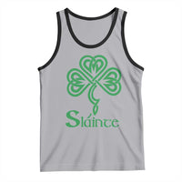 Funny Irish Beer Drinking St Patrick's Day Slainte Tank Top Celtic Shamrock