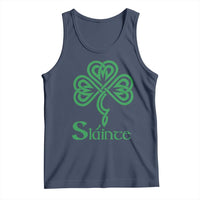 Funny Irish Beer Drinking St Patrick's Day Slainte Tank Top Celtic Shamrock