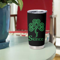 Funny Irish Beer Drinking St Patrick's Day Slainte Tumbler Cup Celtic Shamrock - Wonder Print Shop