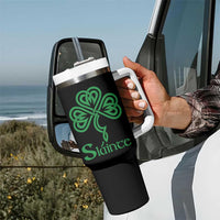 Funny Irish Beer Drinking St Patrick's Day Slainte Tumbler With Handle Celtic Shamrock - Wonder Print Shop
