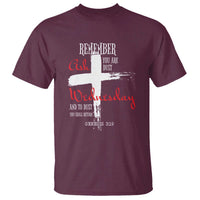 Ash Wednesday T Shirt Remember You are Dust And To Dust You Shall Return Genesis 3:19 Ashes Cross