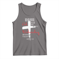 Ash Wednesday Tank Top Remember You are Dust And To Dust You Shall Return Genesis 3:19 Ashes Cross
