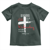Ash Wednesday Toddler T Shirt Remember You are Dust And To Dust You Shall Return Genesis 3:19 Ashes Cross