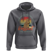 Funny Groundhog Day Hoodie Groundhog Meteorology Respect The Shadow Vintage Retro - Wonder Print Shop