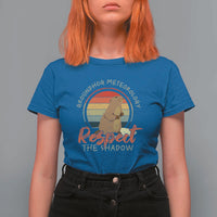 Funny Groundhog Day T Shirt For Women Groundhog Meteorology Respect The Shadow Vintage Retro - Wonder Print Shop