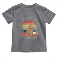 Funny Groundhog Day Toddler T Shirt Groundhog Meteorology Respect The Shadow Vintage Retro - Wonder Print Shop