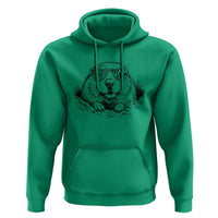 Funny Groundhog Face Woodchuck Sunglassess Hoodie - Wonder Print Shop