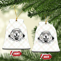 Funny Groundhog Face Woodchuck Sunglassess Ceramic Ornament - Wonder Print Shop