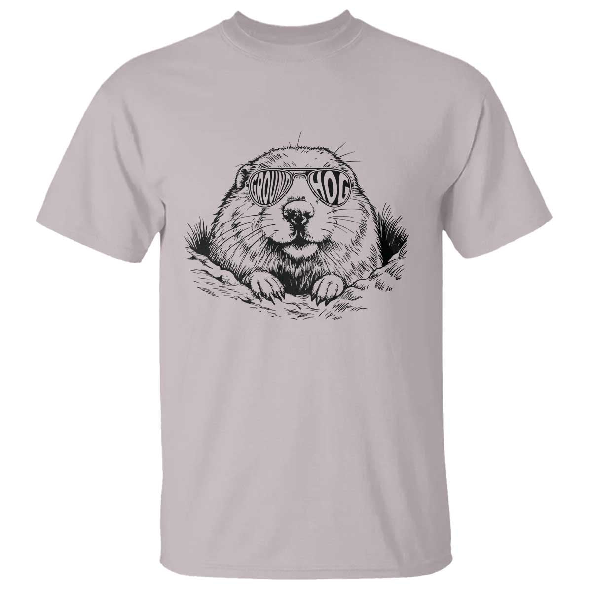 Funny Groundhog Face Woodchuck Sunglassess T Shirt - Wonder Print Shop