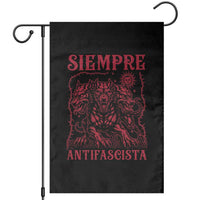 Siempre Antifascista Garden Flag Anti Fascism Protest Vintage Hydra Dog