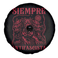Siempre Antifascista Spare Tire Cover Anti Fascism Protest Vintage Hydra Dog