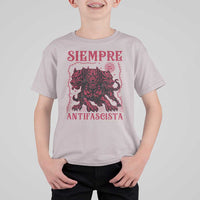 Siempre Antifascista T Shirt For Kid Anti Fascism Protest Vintage Hydra Dog