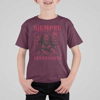 Siempre Antifascista T Shirt For Kid Anti Fascism Protest Vintage Hydra Dog