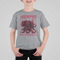 Siempre Antifascista T Shirt For Kid Anti Fascism Protest Vintage Hydra Dog