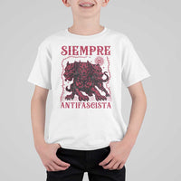 Siempre Antifascista T Shirt For Kid Anti Fascism Protest Vintage Hydra Dog