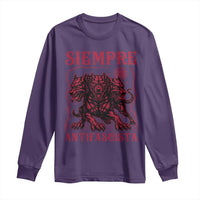 Siempre Antifascista Long Sleeve Shirt Anti Fascism Protest Vintage Hydra Dog