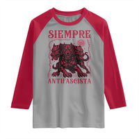 Siempre Antifascista Raglan Shirt Anti Fascism Protest Vintage Hydra Dog