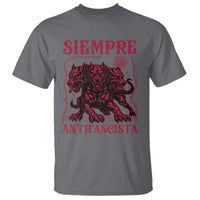 Siempre Antifascista T Shirt Anti Fascism Protest Vintage Hydra Dog
