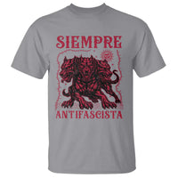 Siempre Antifascista T Shirt Anti Fascism Protest Vintage Hydra Dog