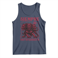 Siempre Antifascista Tank Top Anti Fascism Protest Vintage Hydra Dog