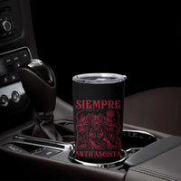 Siempre Antifascista Tumbler Cup Anti Fascism Protest Vintage Hydra Dog